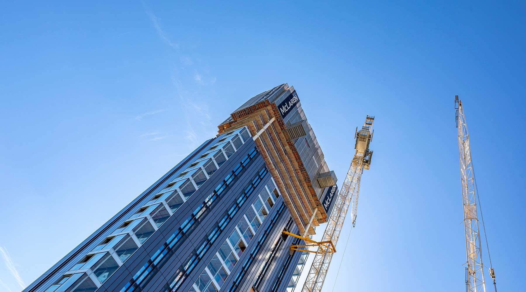 McLaren Construction's Nile Street tower under construction